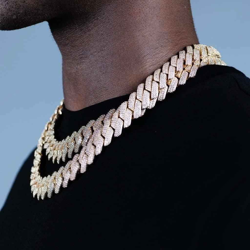 Collana Ice Trap Luxury Gold 19mm - Preziosi Milano