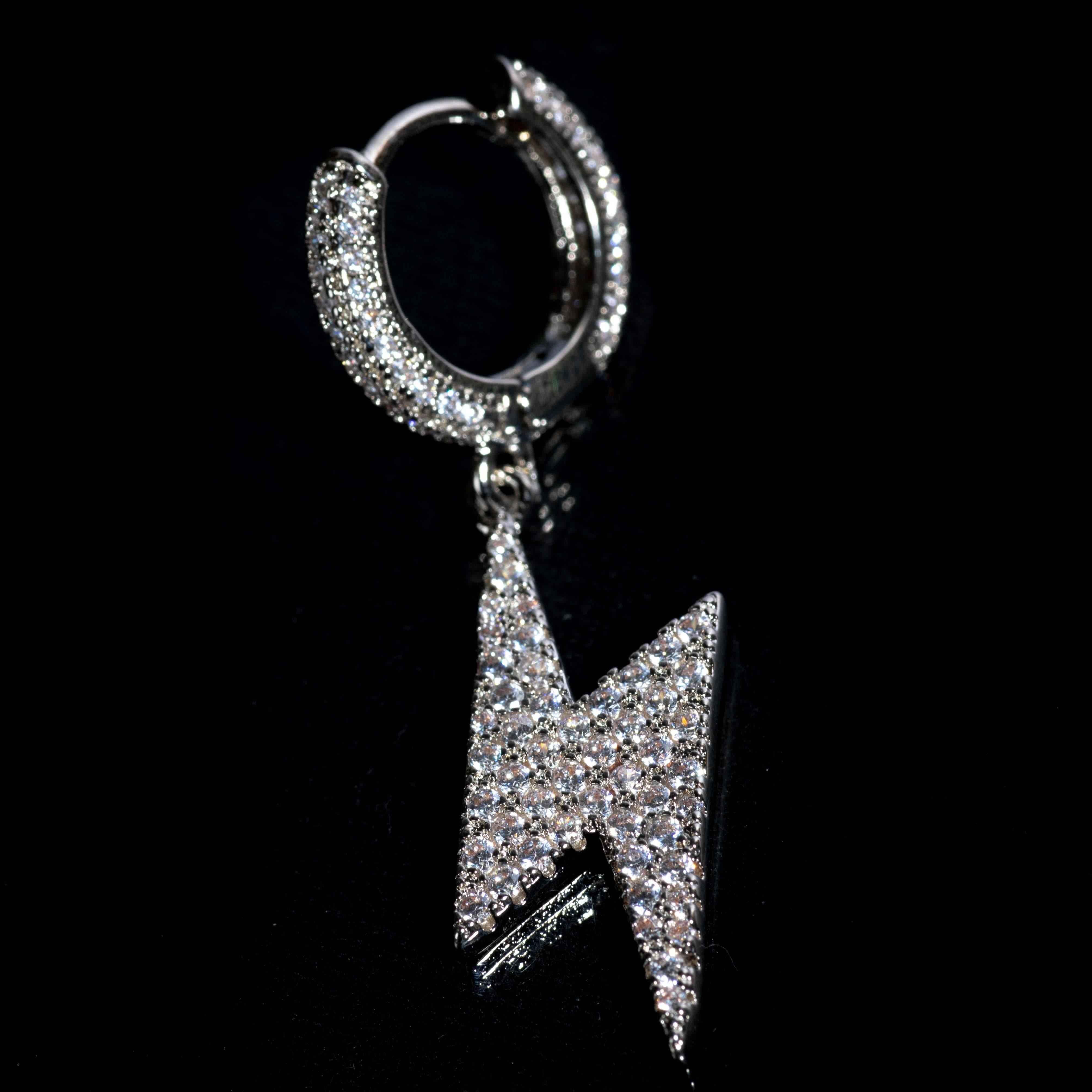 Orecchini Fulmine Luxury Rhodium - Preziosi Milano