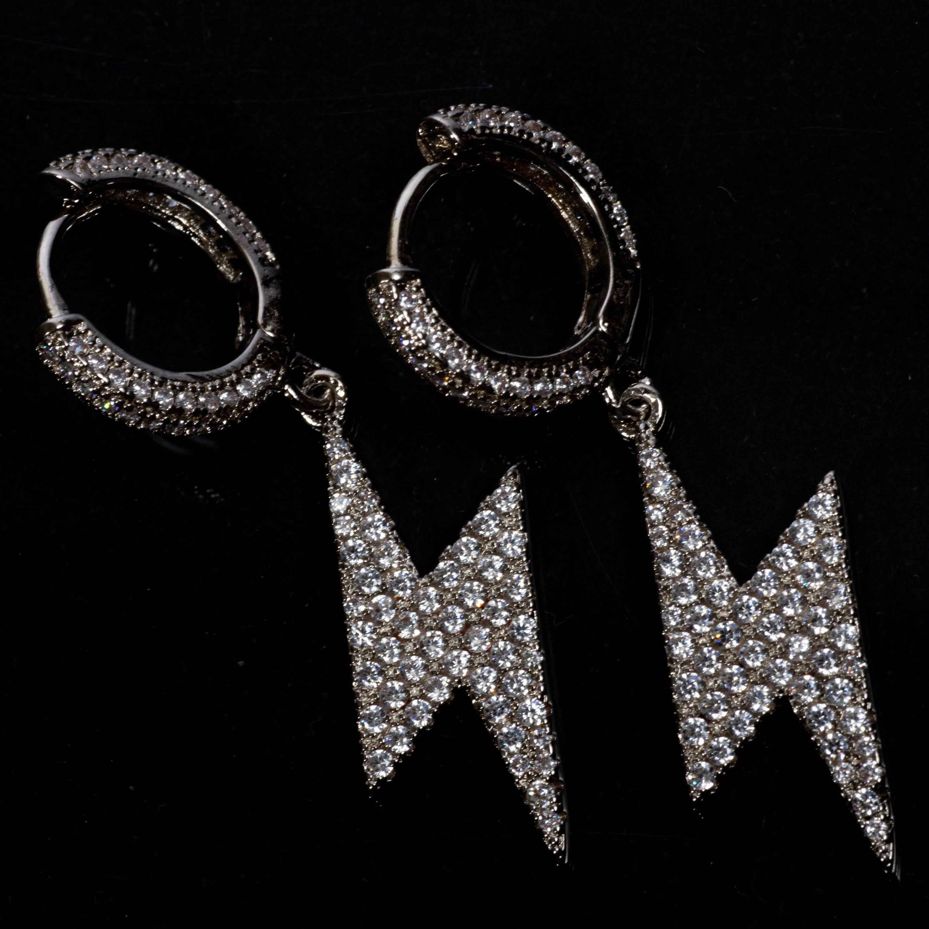 Orecchini Fulmine Luxury Rhodium - Preziosi Milano