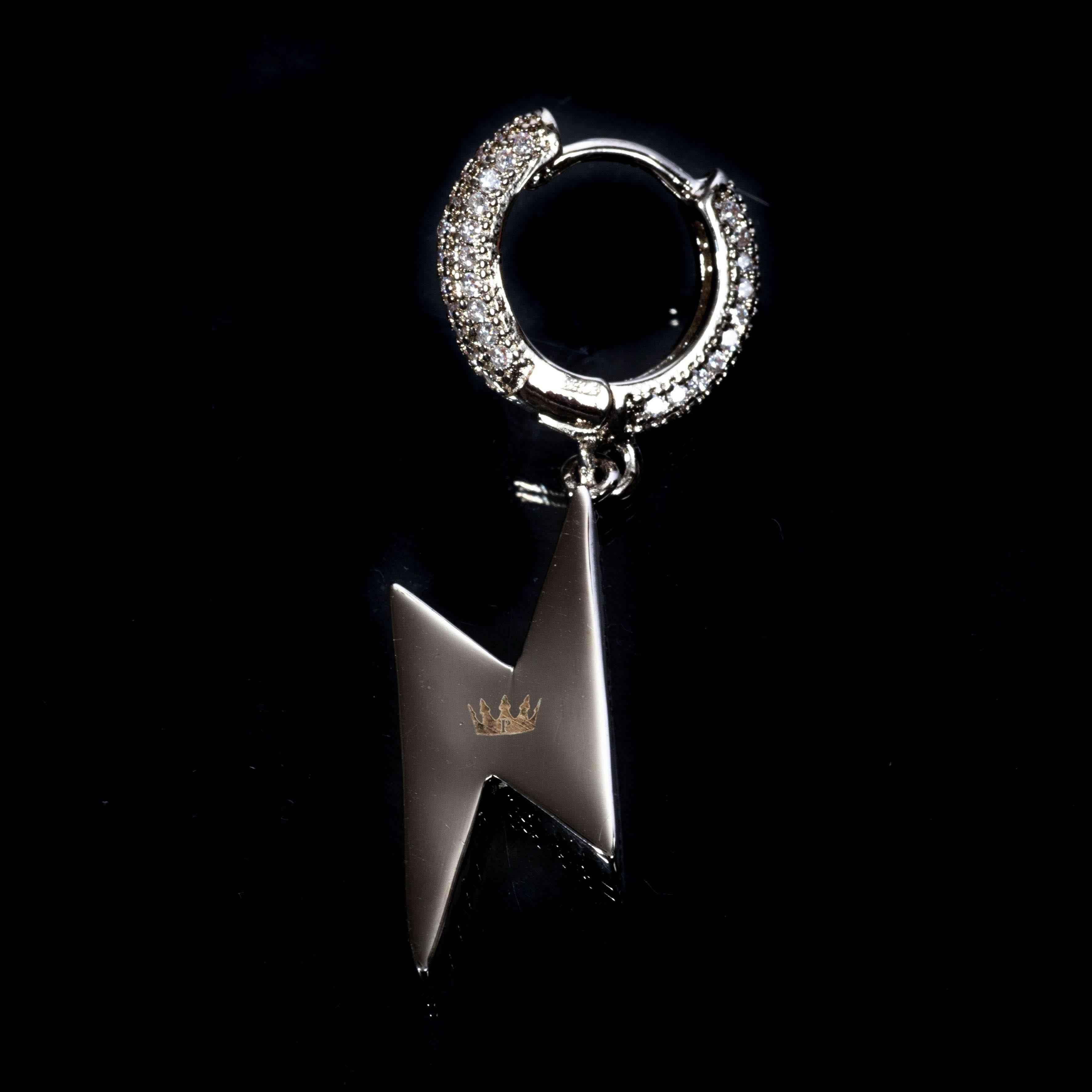 Orecchini Fulmine Luxury Rhodium - Preziosi Milano