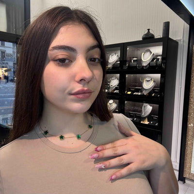 Collana Fiori Verdi - Preziosi Milano 