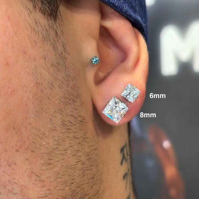 Orecchini Punto Luce Quadrati - Preziosi Milano 