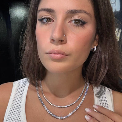 Collana Tennis Argento 925 - Preziosi Milano 