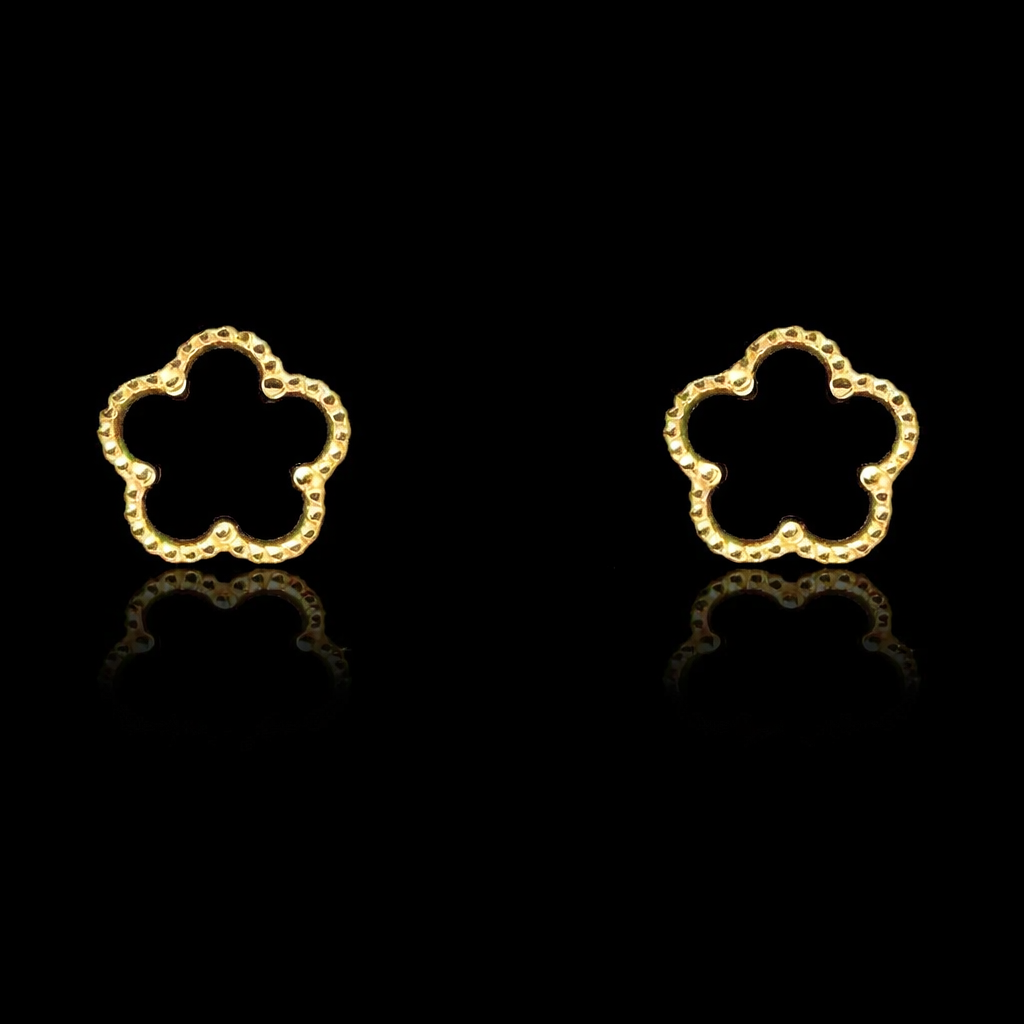 Orecchini Fiore Nero