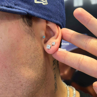 Orecchini Punto Luce Quadrati - Preziosi Milano 