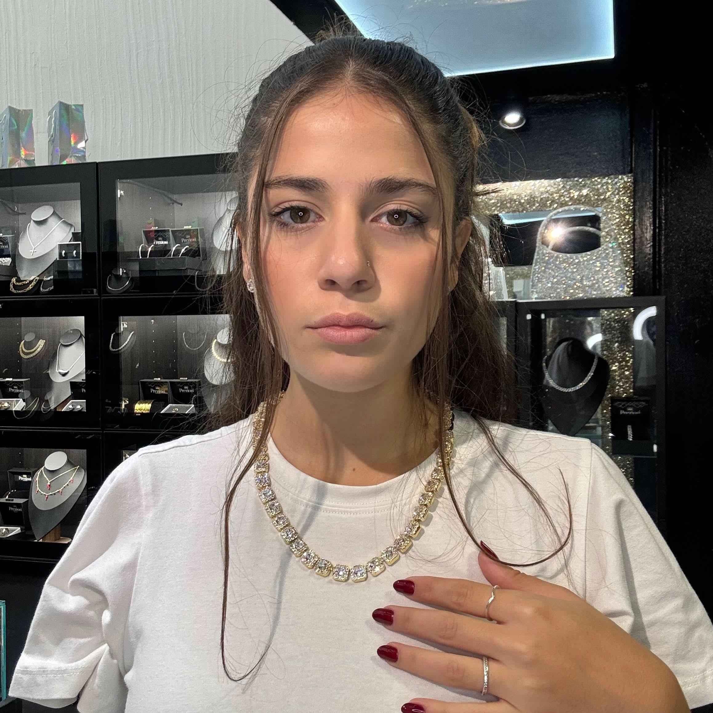Collana Ice Style Luxury 11mm Oro - Preziosi Milano 