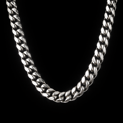 Collana Cubana Argento