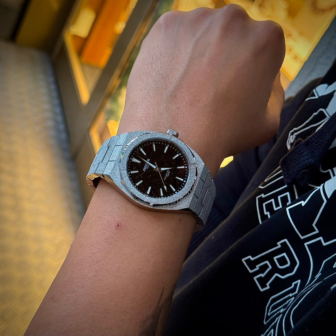 Preziosi Milano Galaxy Silver Black Stars 42mm