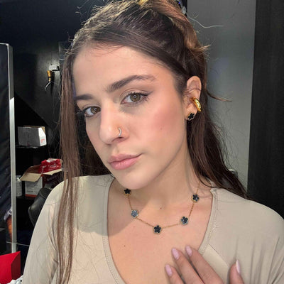 Collana Fiori Neri - Preziosi Milano 