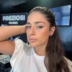 Orecchini Fiore Blu - Preziosi Milano 