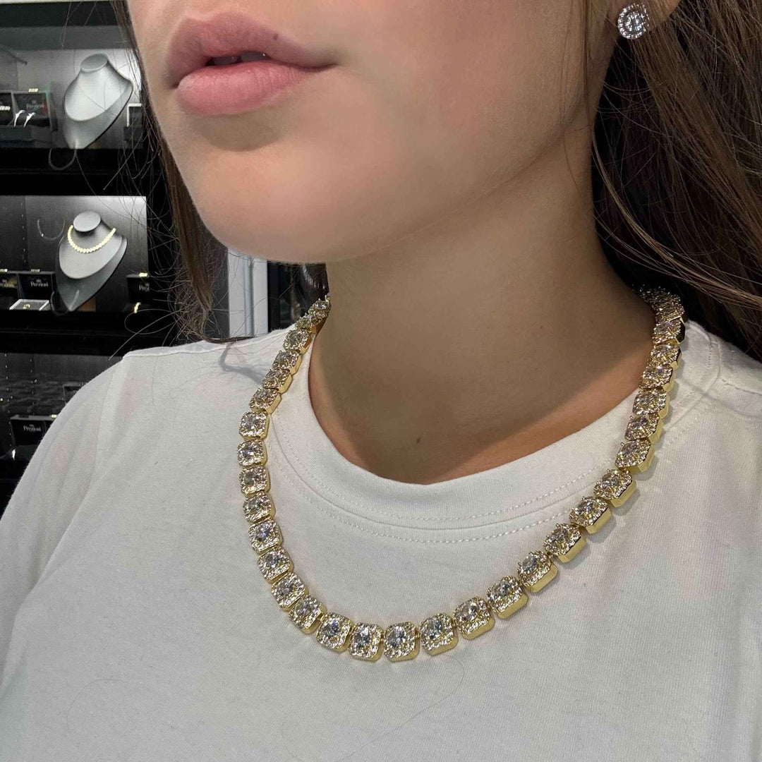 Collana Ice Style Luxury 11mm Oro - Preziosi Milano 