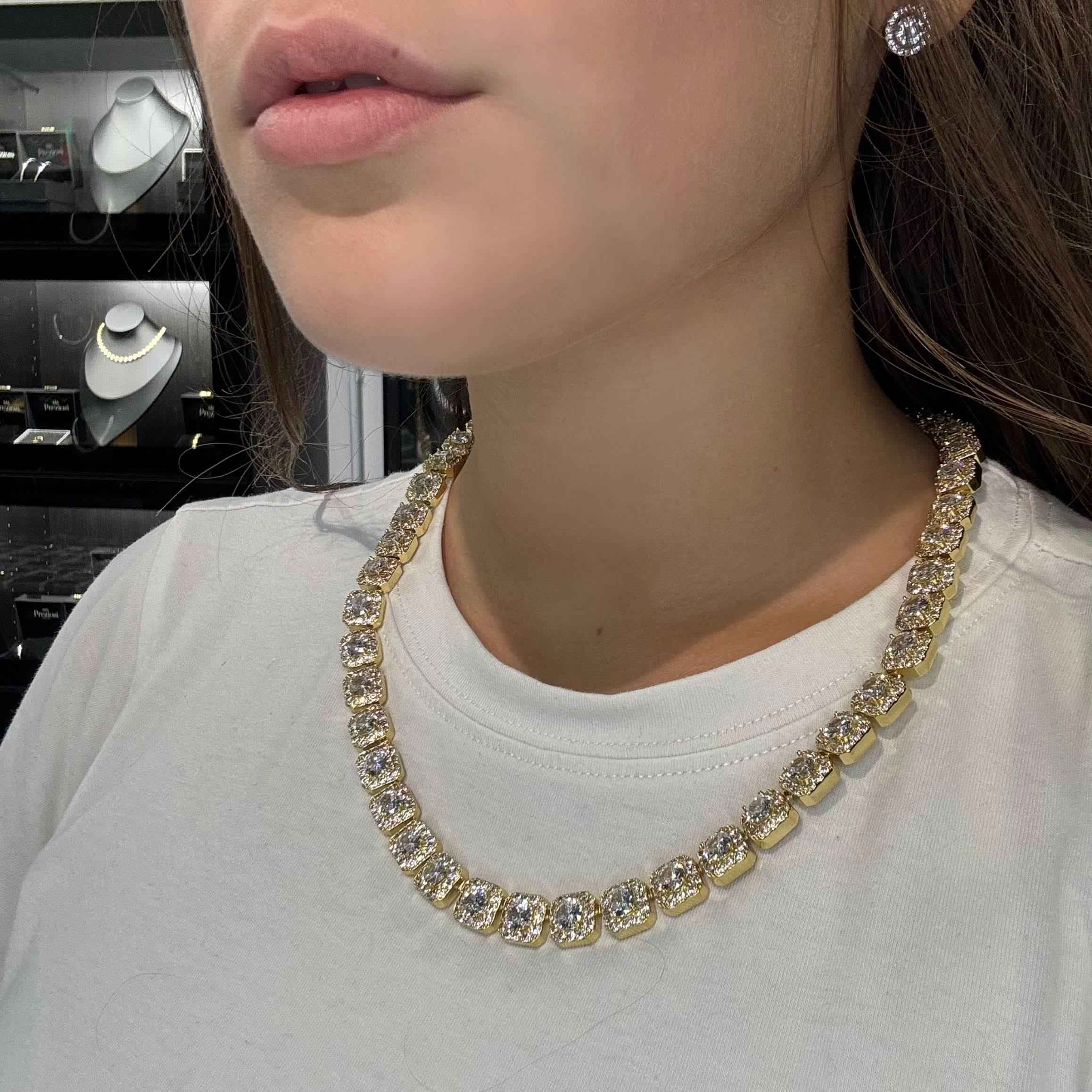 Collana Ice Style Luxury 11mm Oro - Preziosi Milano 