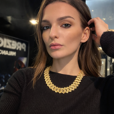 Collana Trap Oro 20mm