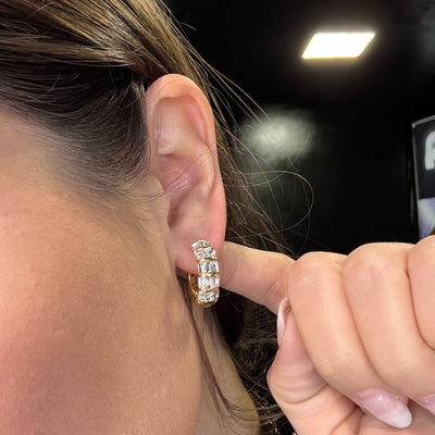 Orecchini Baguette Oro - Preziosi Milano 