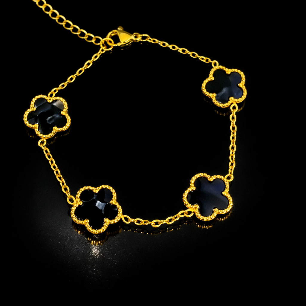 Bracciale Fiori Neri