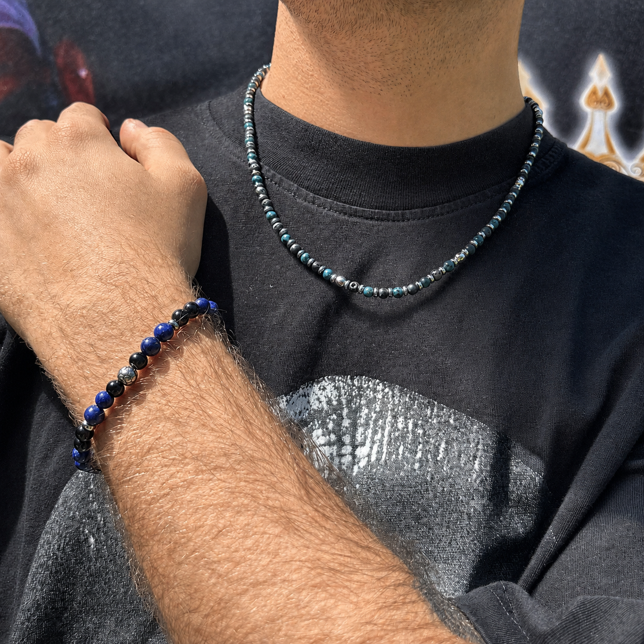 Collana Ultras Nero Azzurra