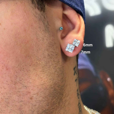 Orecchini Punto Luce Quadrati - Preziosi Milano 