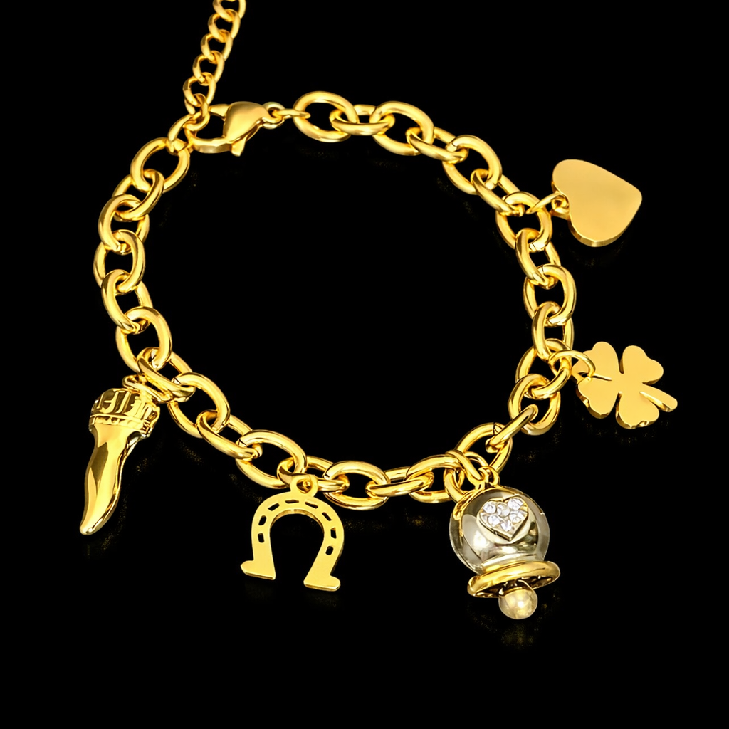 Bracciale Lucky Campanellino Oro