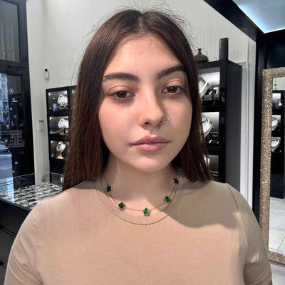 Collana Fiori Verdi - Preziosi Milano 