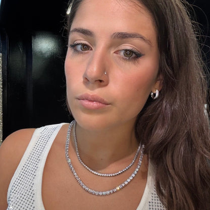 Collana Tennis Argento 925 - Preziosi Milano 