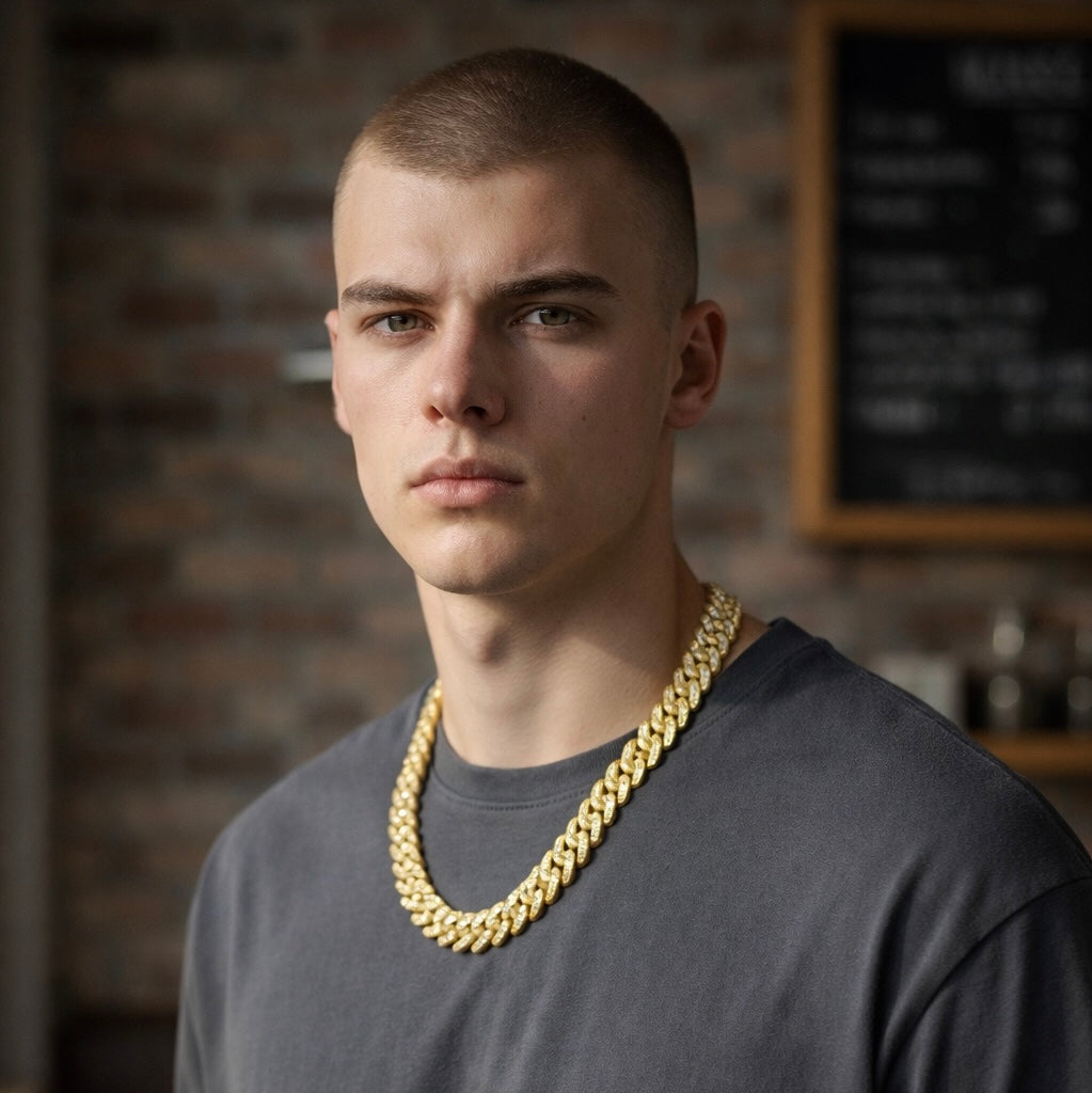 Collana Trap Oro 20mm