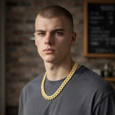 Collana Trap Oro 20mm