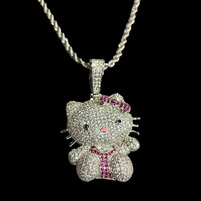 Ciondolo Kitty Argento - Preziosi Milano 