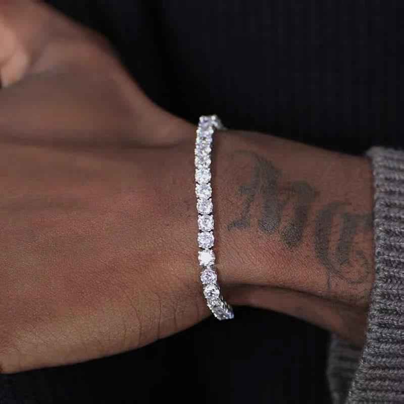 Bracciale Tennis Luxury Rhodium - Preziosi Milano 
