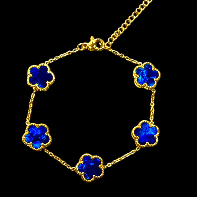 Bracciale Fiori Blu - Preziosi Milano 