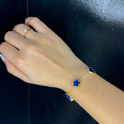 Bracciale Fiori Blu - Preziosi Milano 