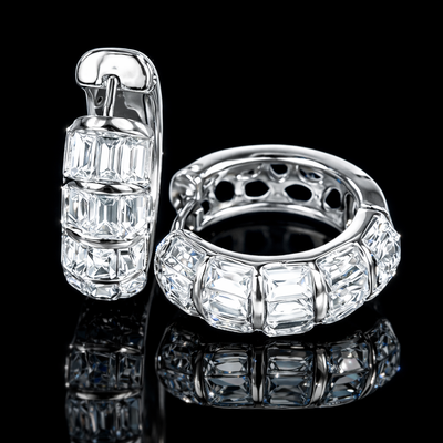 Orecchini Baguette Argento