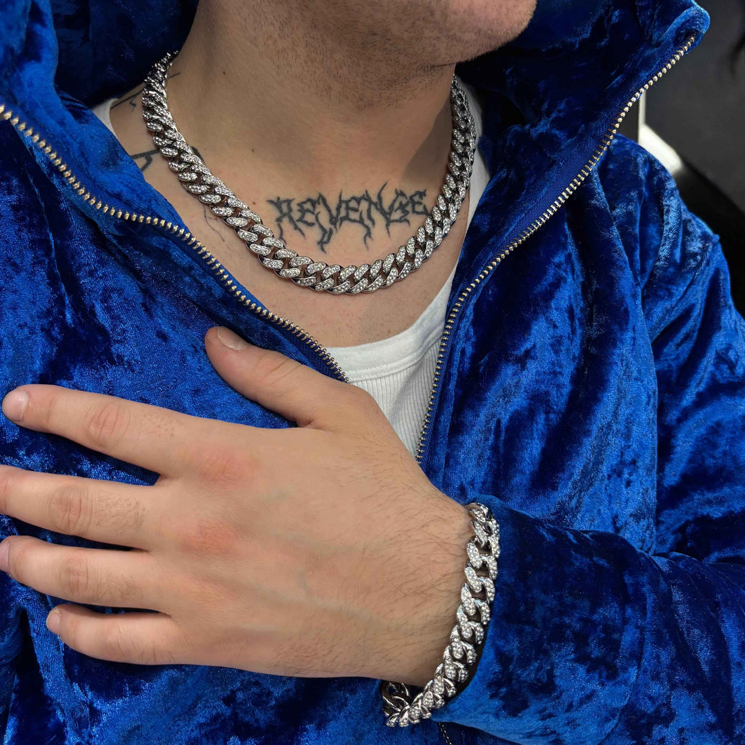 Bracciale Ice Cool Argento 20cm + Collana Ice Fresh Argento - Preziosi Milano 