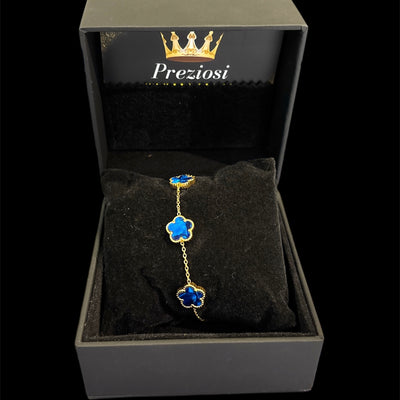Bracciale Fiori Blu - Preziosi Milano 