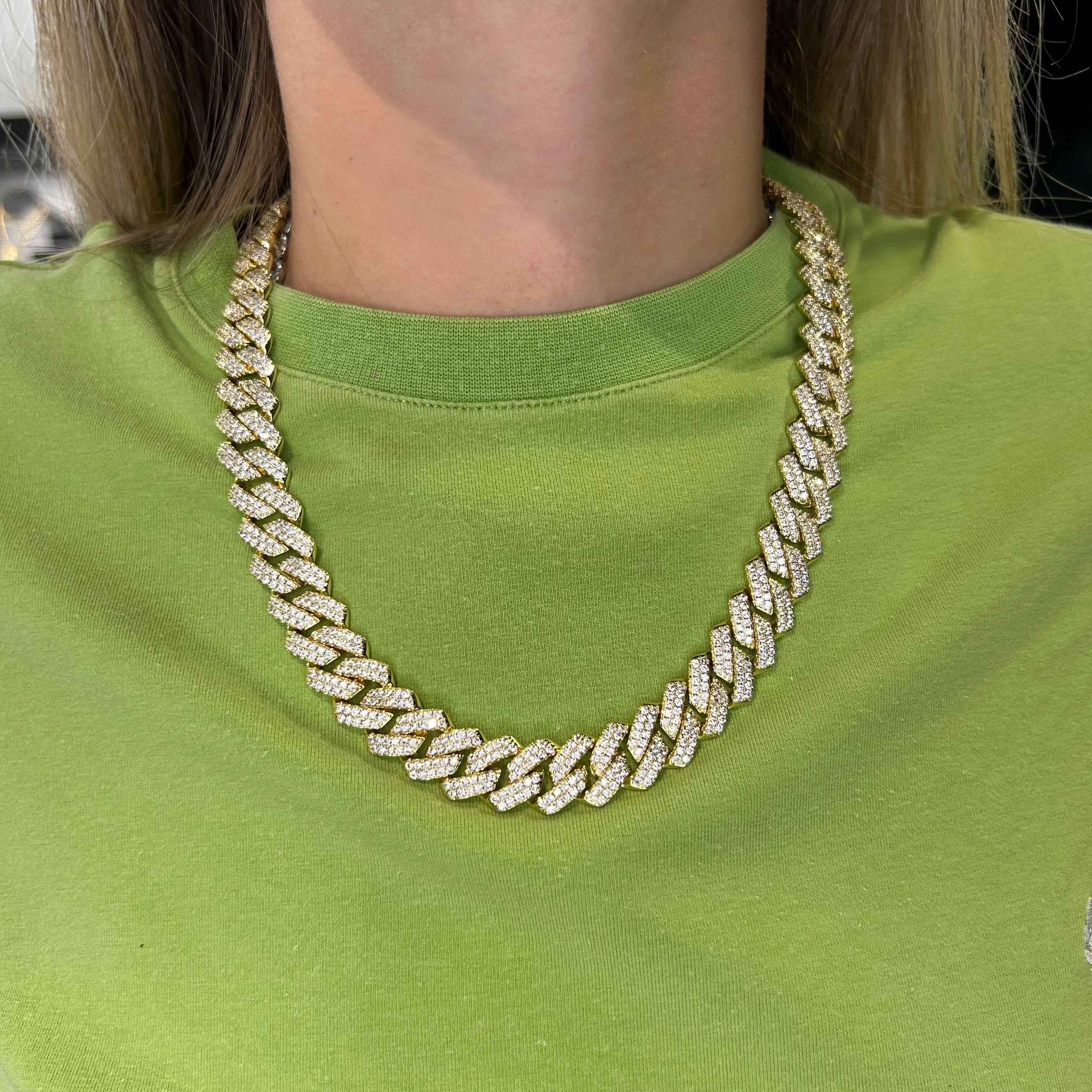 Collana Ice Trap Luxury 14mm Oro - Preziosi Milano 