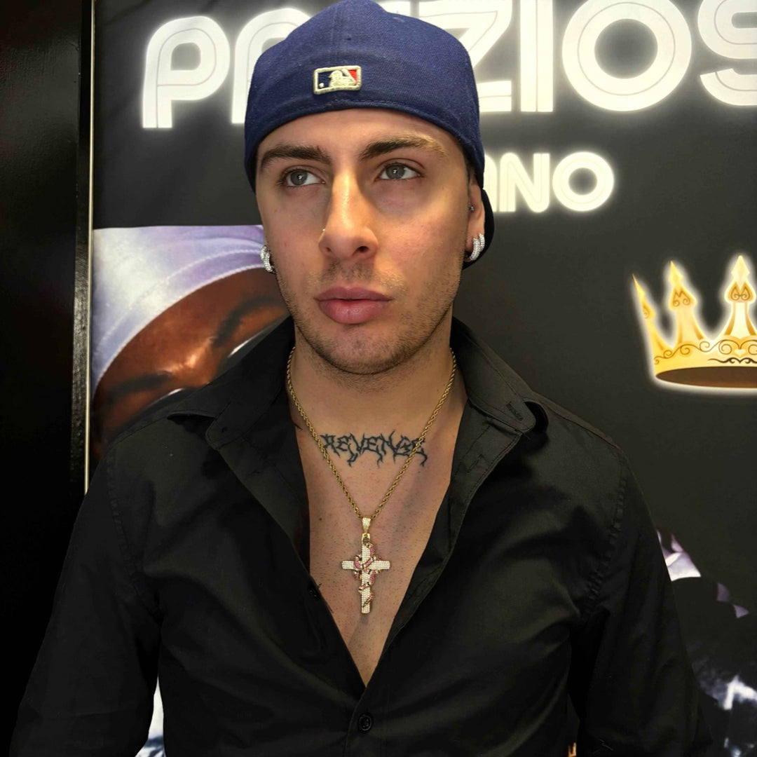 Ciondolo Snake Cross - Preziosi Milano 