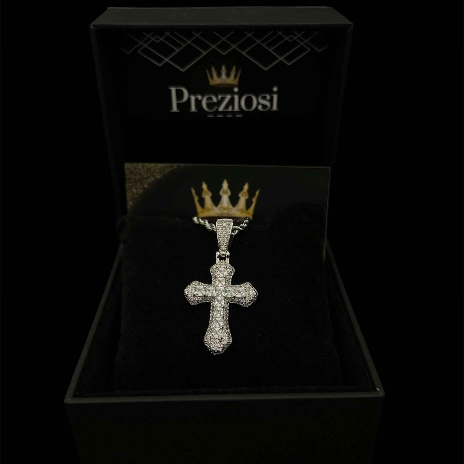 Ciondolo Croce Bianca Aria - Preziosi Milano 