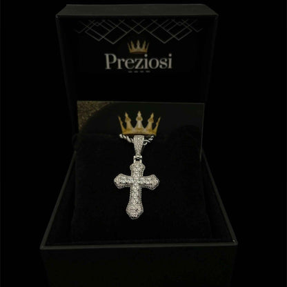 Ciondolo Croce Bianca Aria - Preziosi Milano 