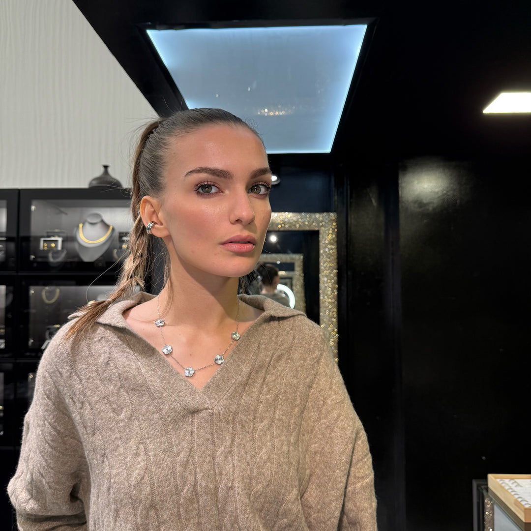 Collana Silver Flower - Preziosi Milano 