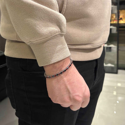 Bracciale Tennis Rosso Nero - Preziosi Milano 