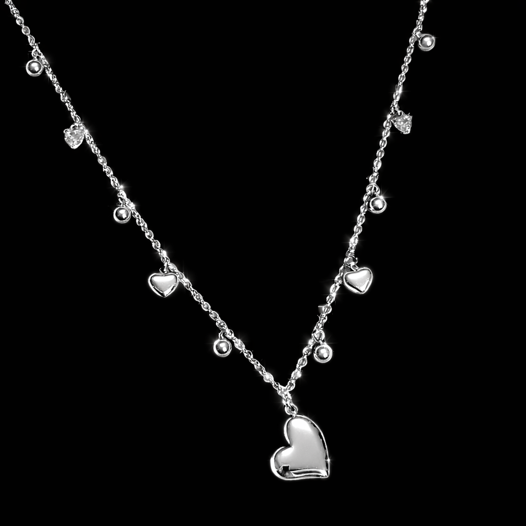 Collana Cuori Argento