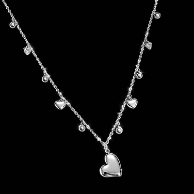 Collana Cuori Argento
