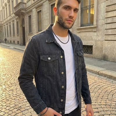 Collana Tennis Nera Luxury