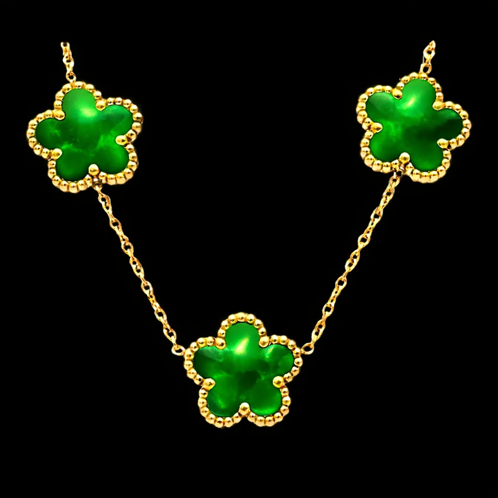 Collana Fiori Verdi