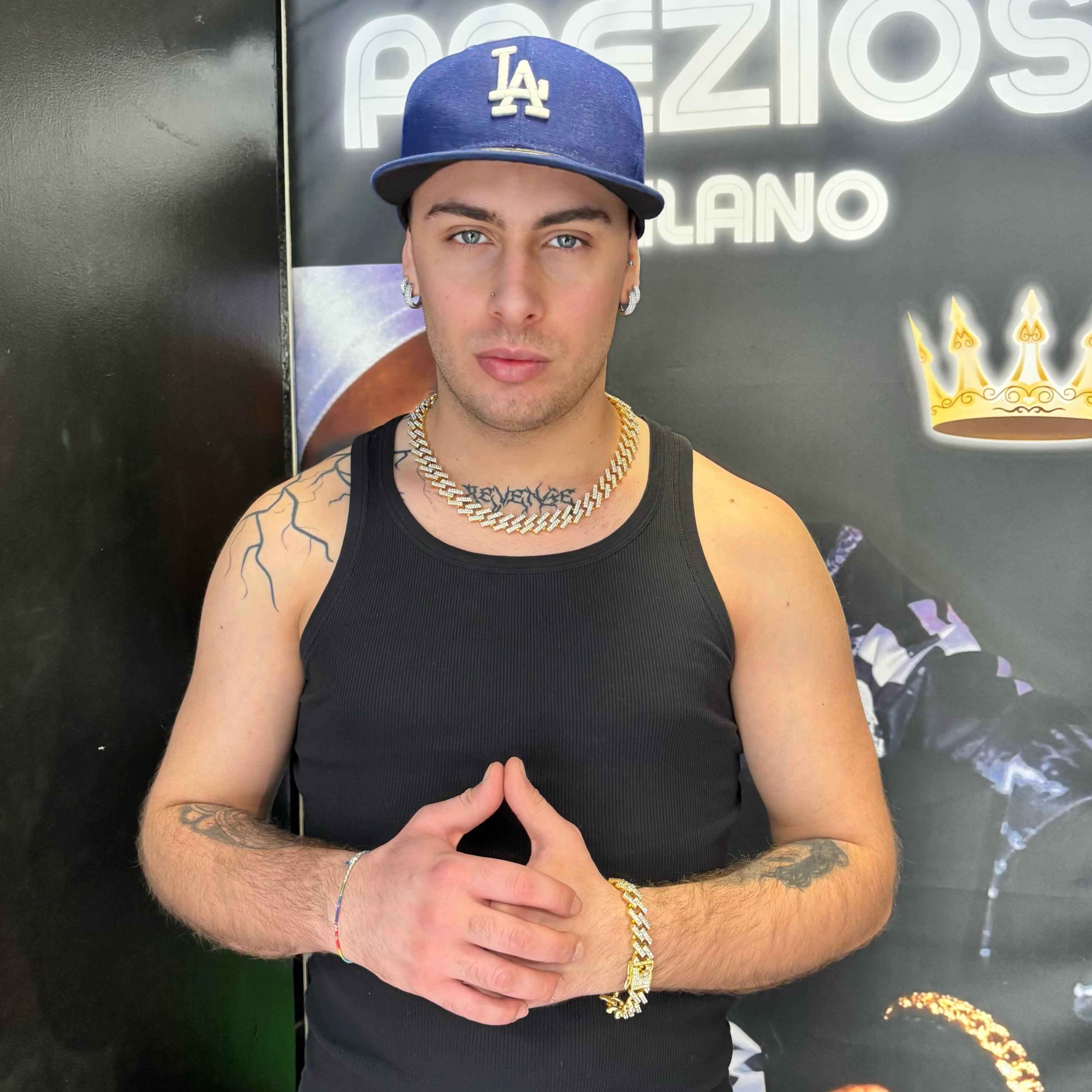 Collana Ice Trap Oro + Bracciale Ice Square Oro - Preziosi Milano 