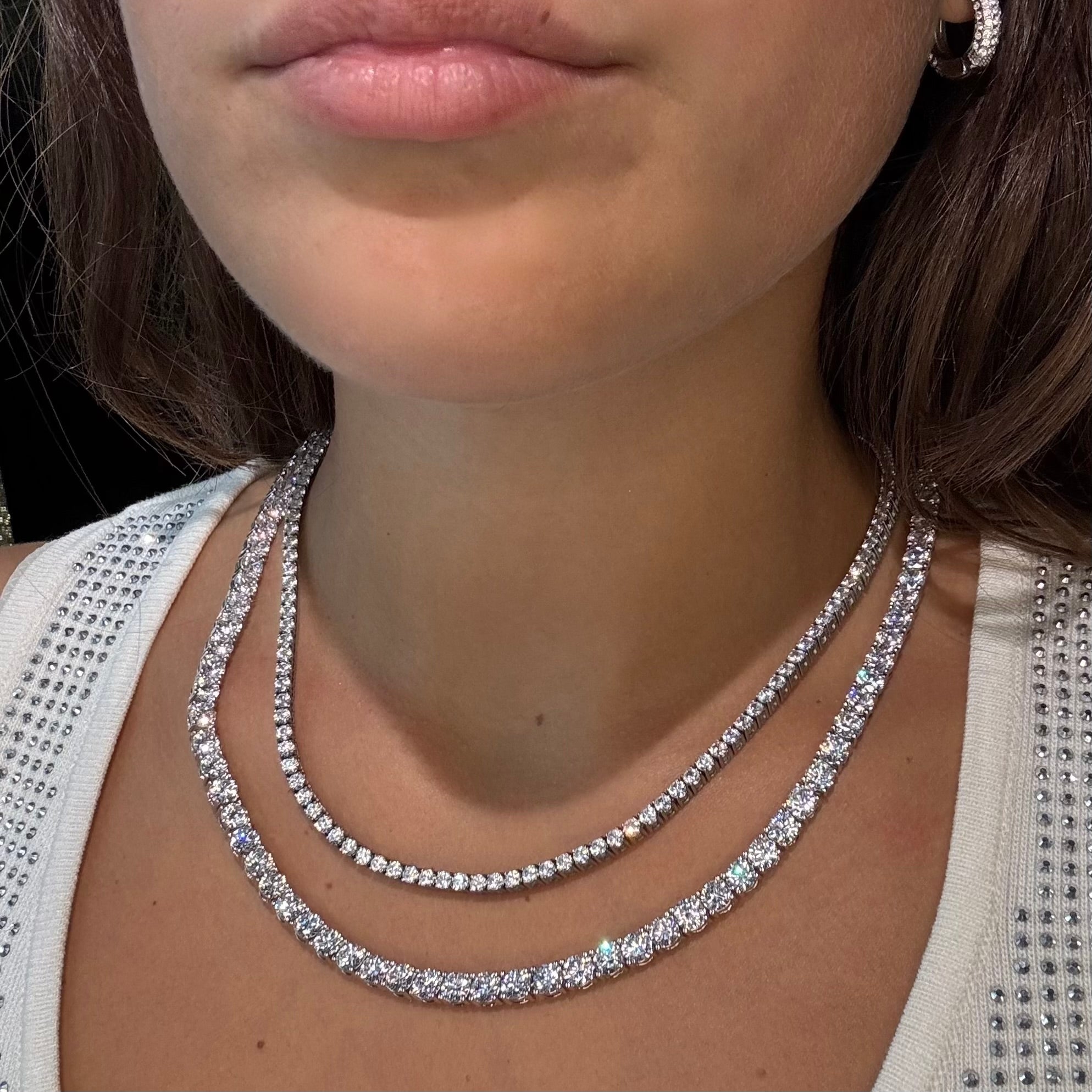 Collana Tennis Argento 925 - Preziosi Milano 