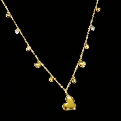 Collana Cuori Oro