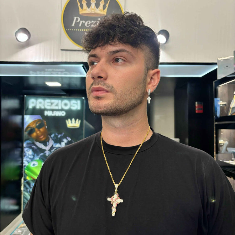 Ciondolo Snake Cross - Preziosi Milano 