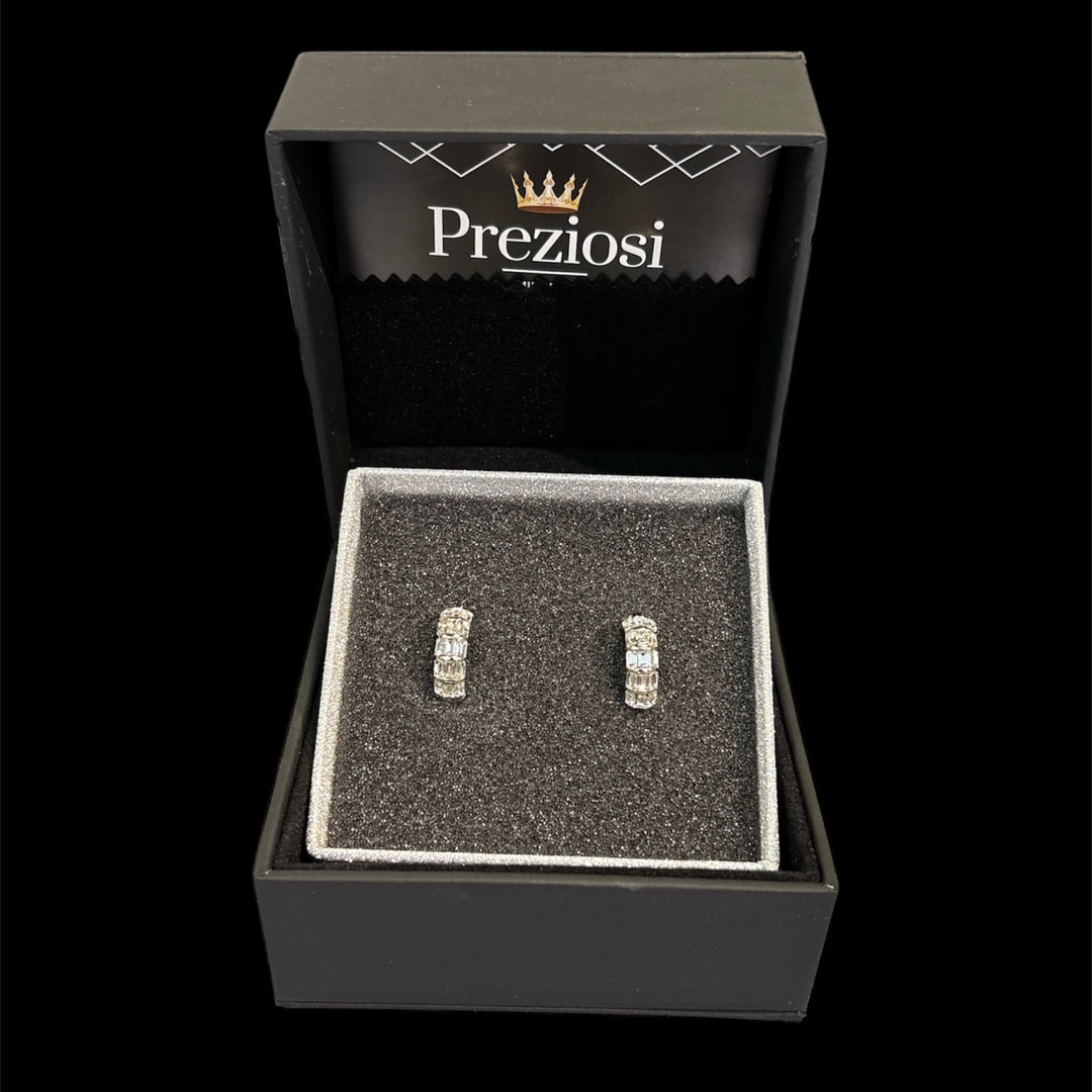 Orecchini Baguette Argento - Preziosi Milano 