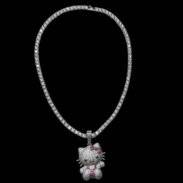 Ciondolo Kitty Argento - Preziosi Milano 