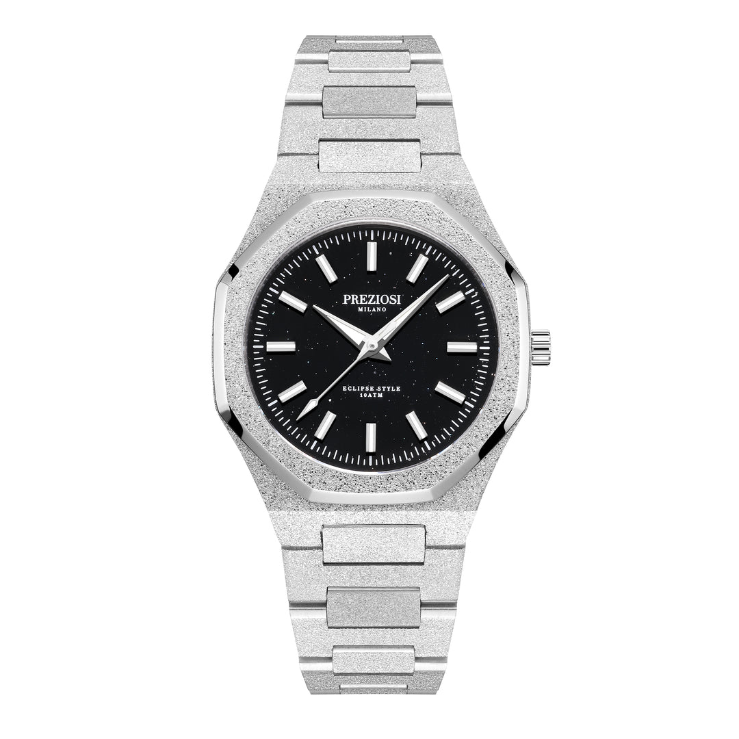 Preziosi Milano Eclipse Silver Black Stars 34mm